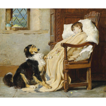 РЕПРОДУКЦИИ НА КАРТИНИ Стари другари по игри (1883)